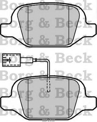 BORG & BECK bbp2312 -  Комплект тормозных колодок, дисковый тормоз